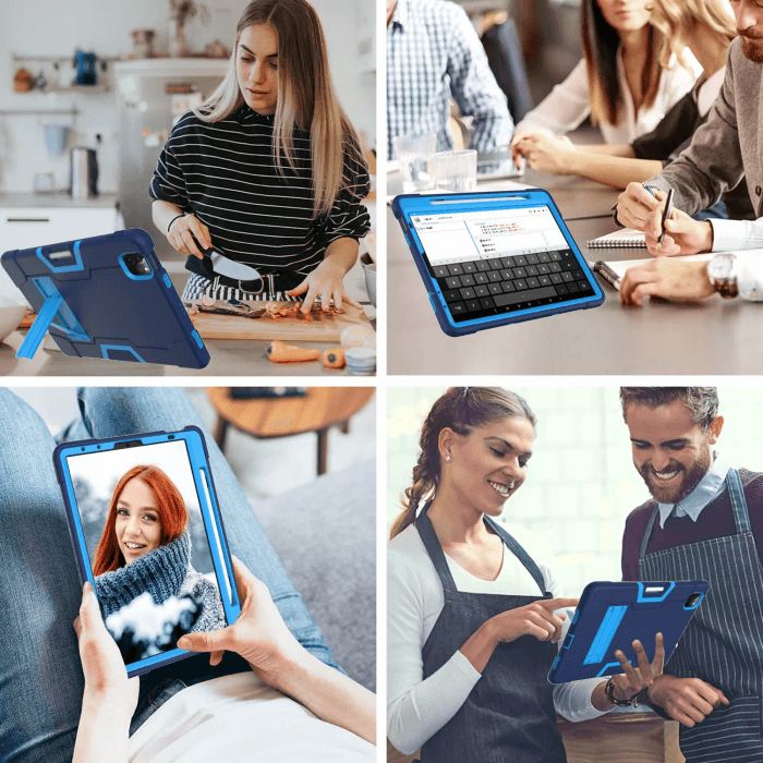 For Apple iPad Pro 13 2024 Hybrid Fancy Shockproof Heavy Duty Kickstand Case Cover For Apple iPad Pro 13 2024 Hybrid Fancy Shockproof Heavy Duty Kickstand Case Cover